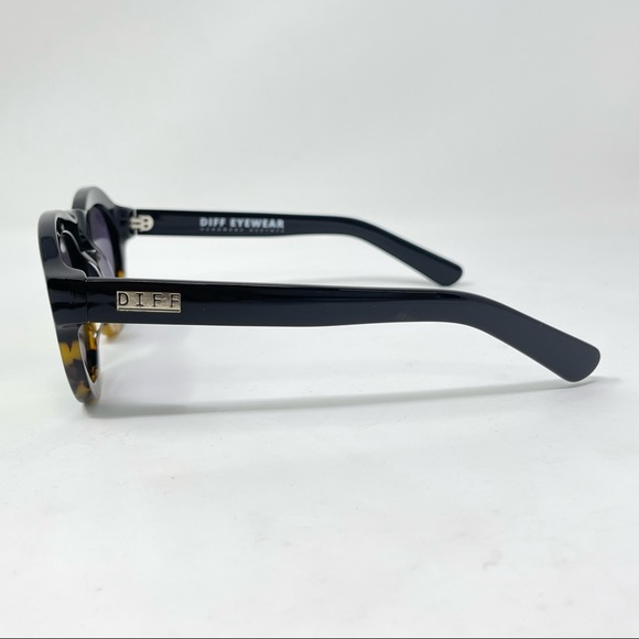 DIFF eyewear sunglasses Dime Shiny Fire Gold Lenses Mirrored - Picture 10 of 11